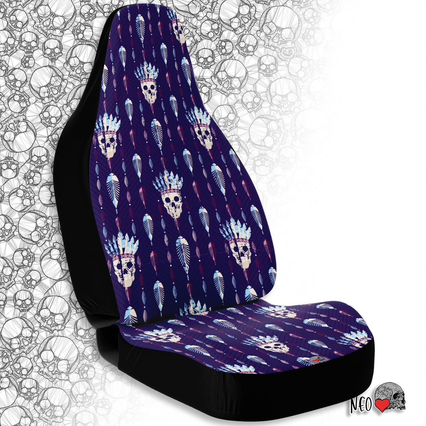 Boho Skull Car Seat Covers