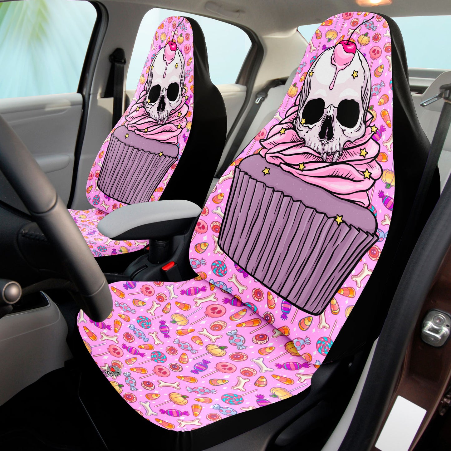 pastel goth Car Seat Covers