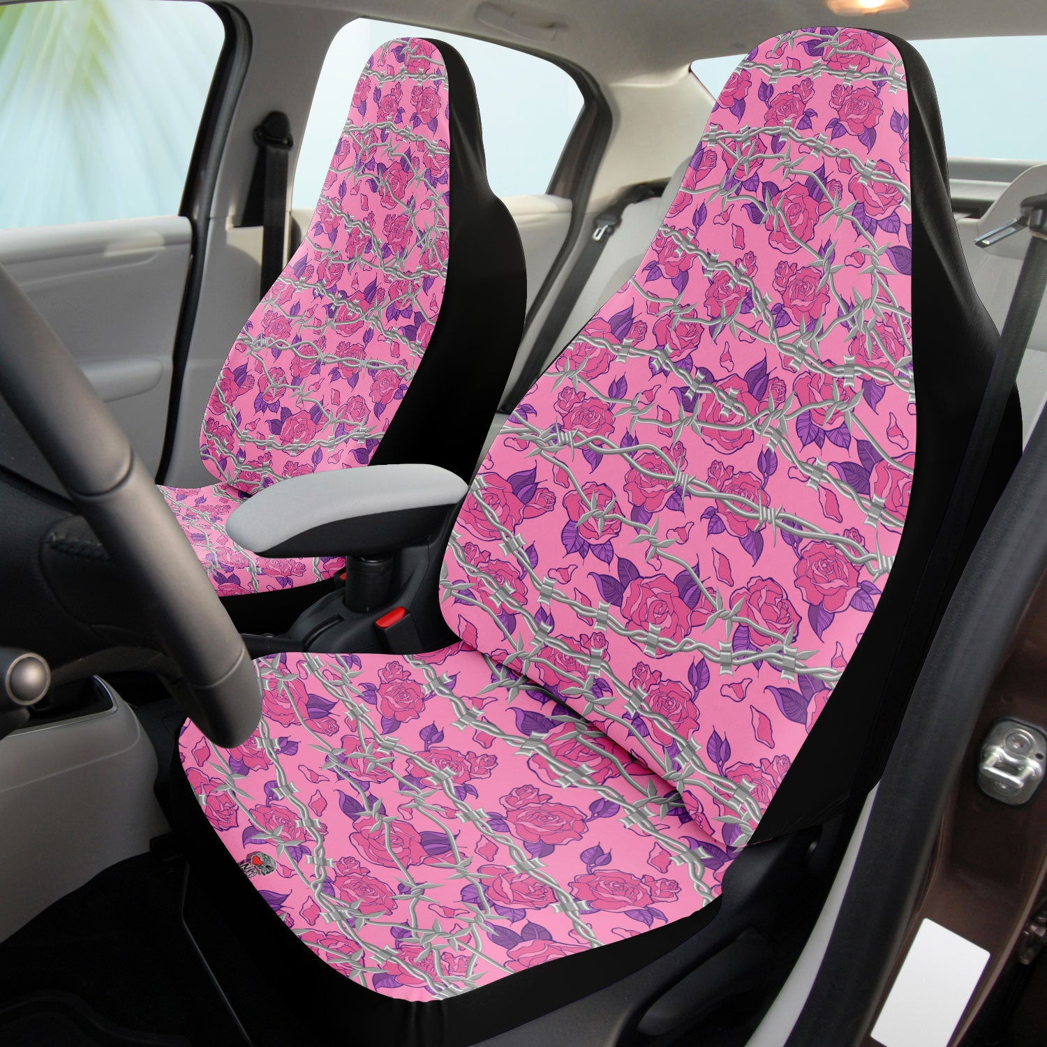 pastel goth car seat covers