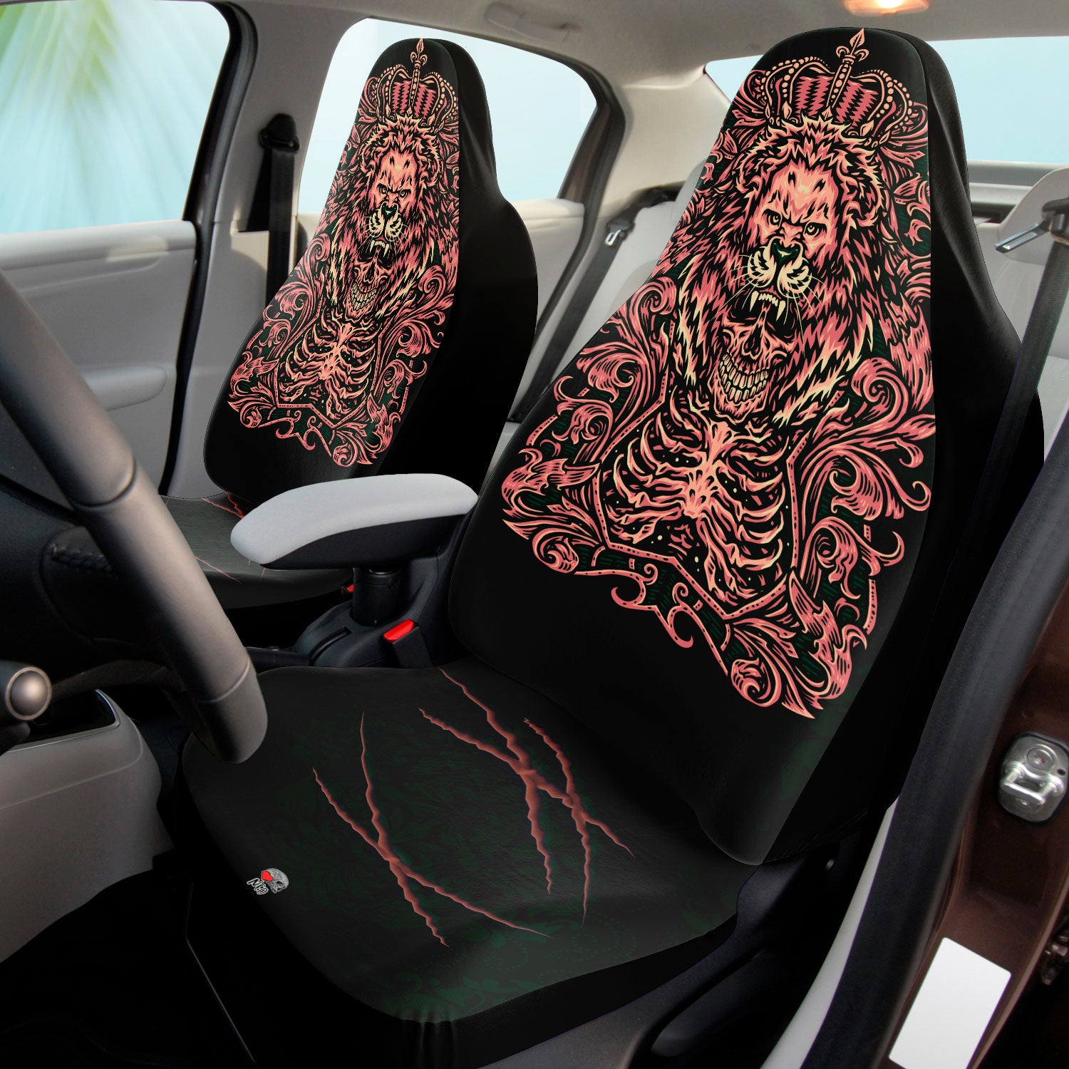 Skull lion king Car Seat Covers NeoSkull