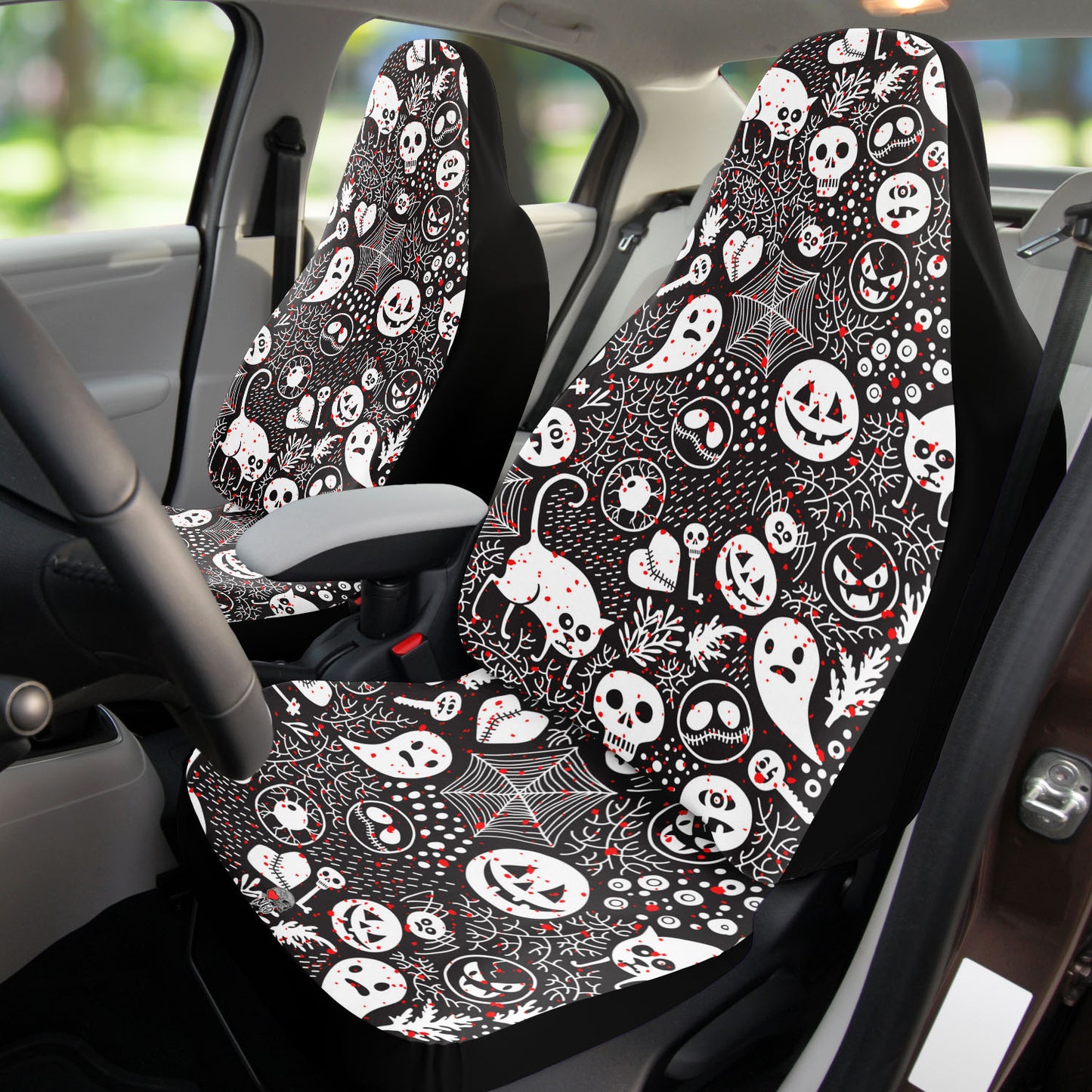 goth car seat covers