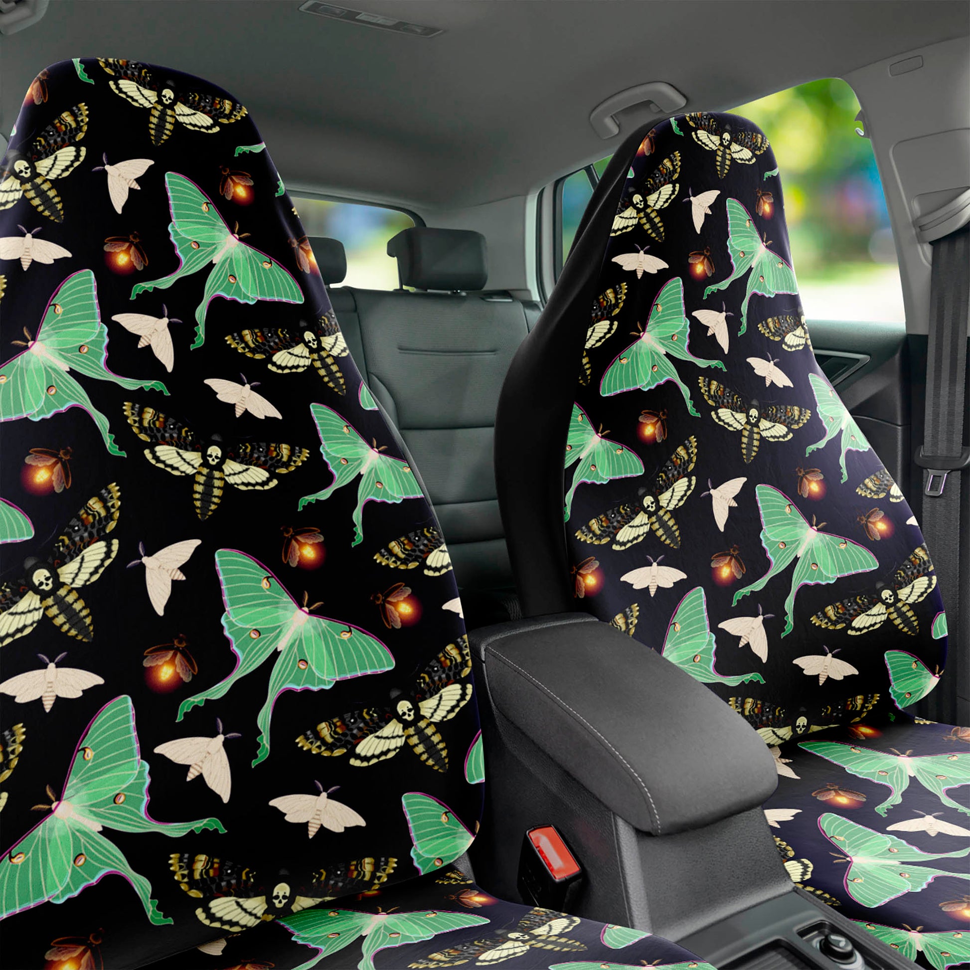 death moth car seat covers - neoskull