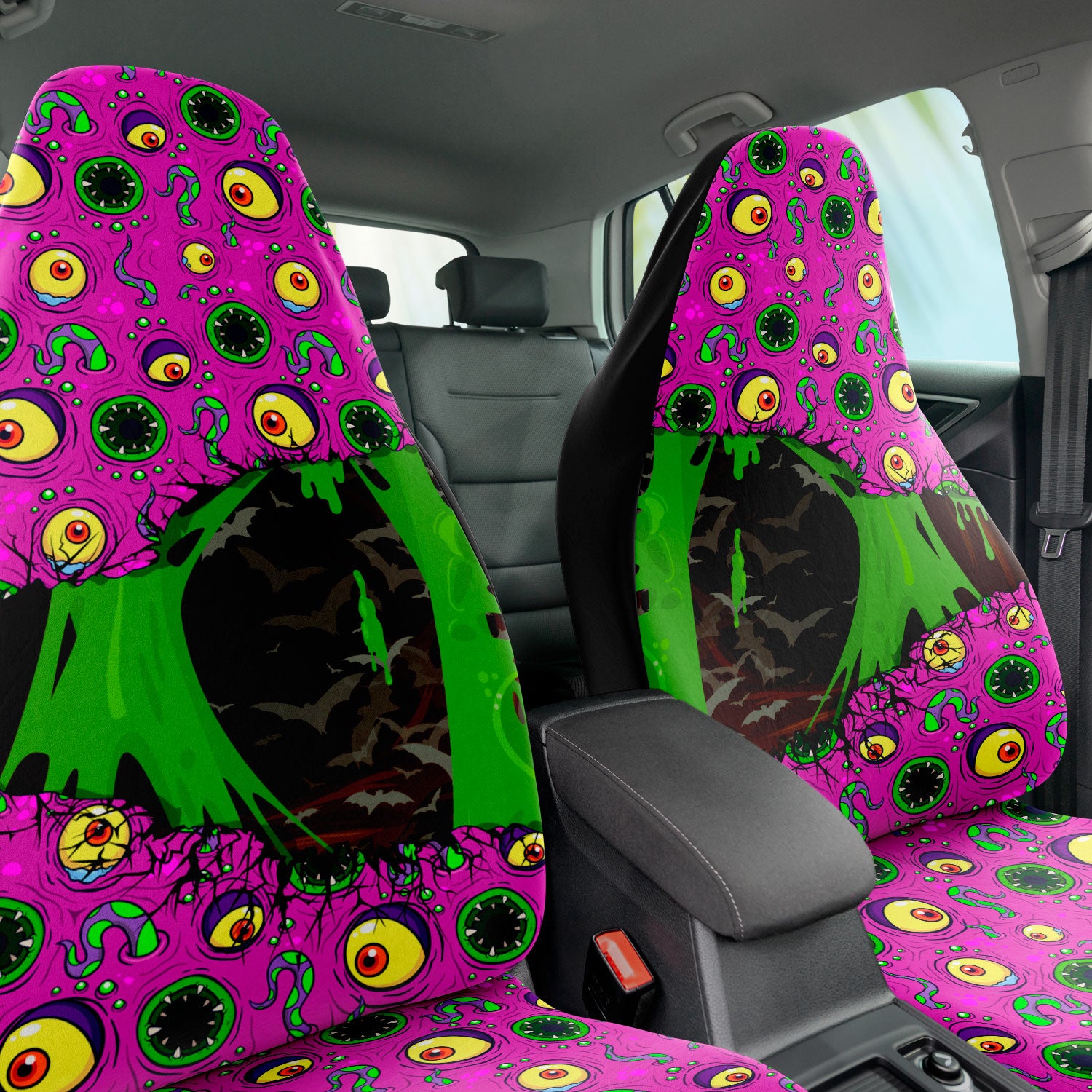 cartoon monster Car Seat Covers