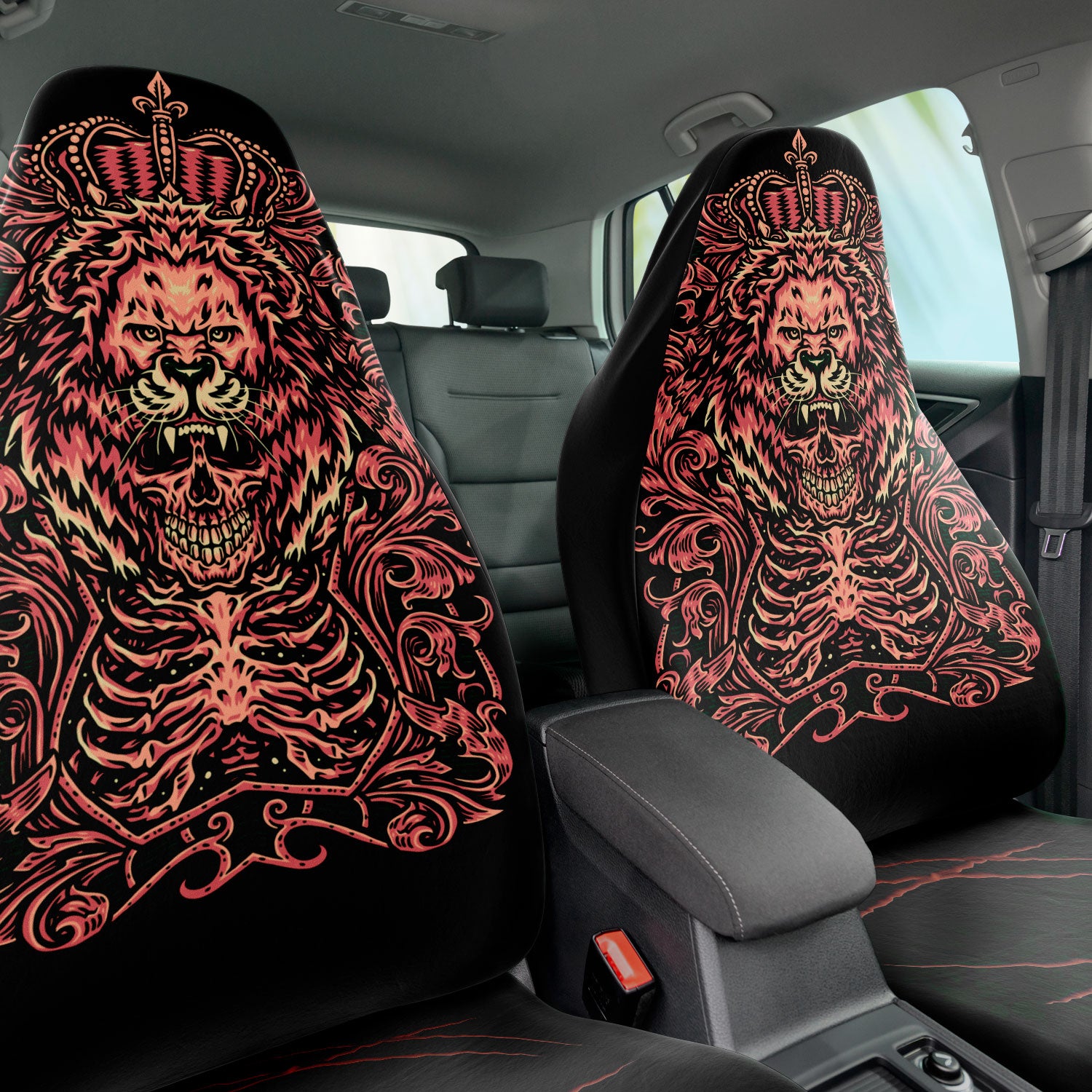 Skull lion king Car Seat Covers NeoSkull