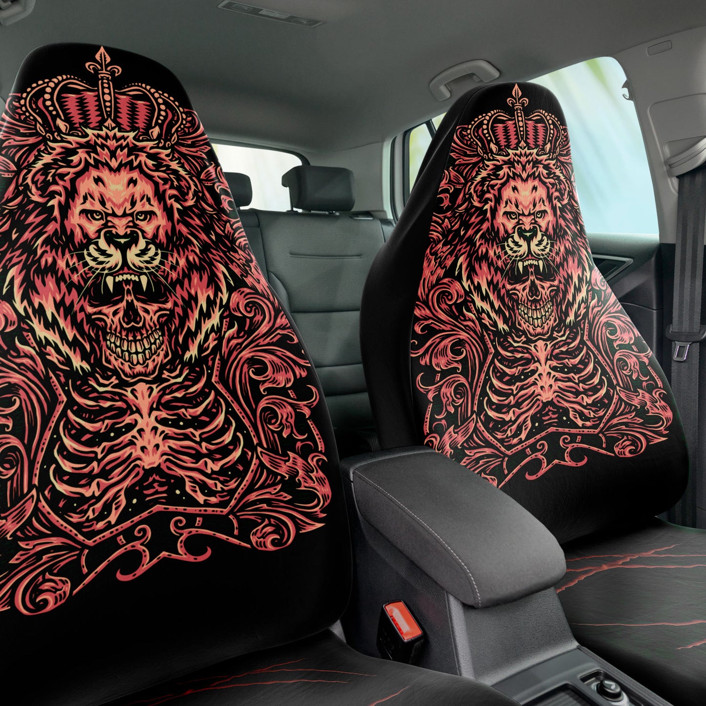Skull lion king Car Seat Covers