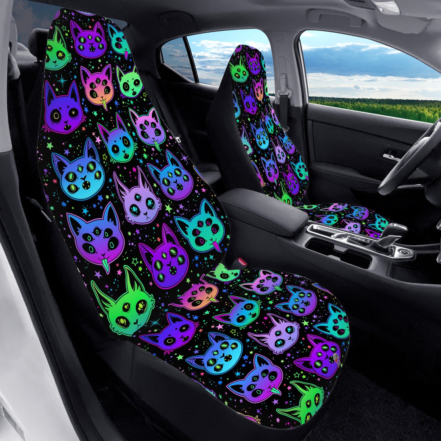 Evil Cats Car Seat Covers