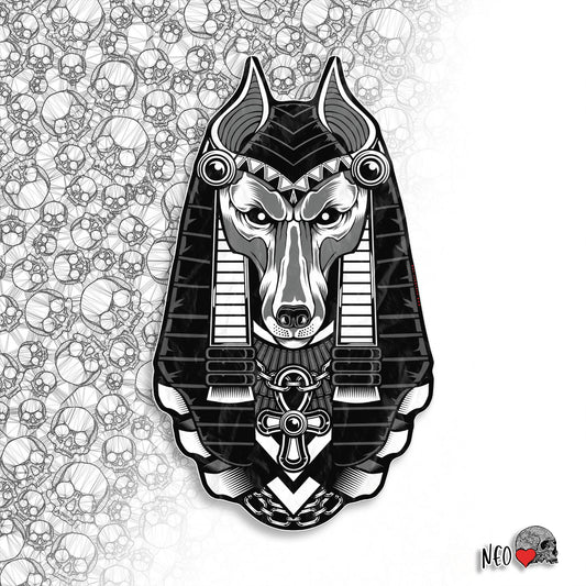 Anubis god of the dead beach towel - NeoSkull