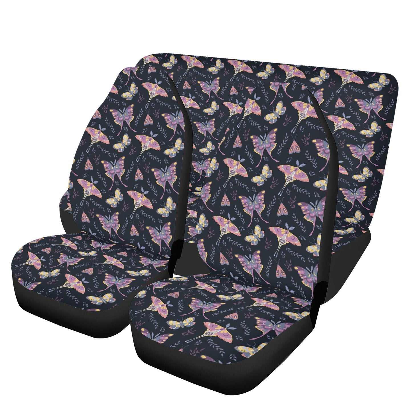 Moth and Leaves Car Seat Cover Set